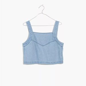 Madewell Denim Crop Tank Top